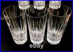 (449) RETIRED Mikasa Arctic Lights Executive Highball Glasses Set Of 8 MINT