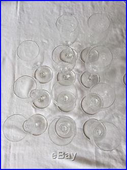 45 Piece Set Of Baccarat St. Remy Crystal Glassware