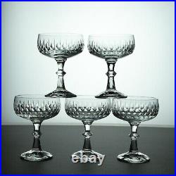 5 Elegant Lead Crystal Champagne Glasses Germany Zwiesel Celebrate