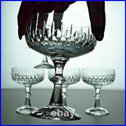 5 Elegant Lead Crystal Champagne Glasses Germany Zwiesel Celebrate