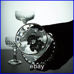 5 Elegant Lead Crystal Champagne Glasses Germany Zwiesel Celebrate