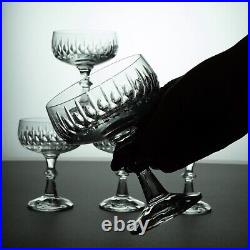 5 Elegant Lead Crystal Champagne Glasses Germany Zwiesel Celebrate