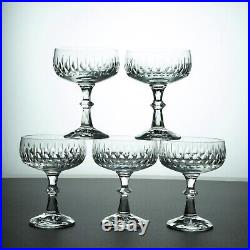 5 Elegant Lead Crystal Champagne Glasses Germany Zwiesel Celebrate