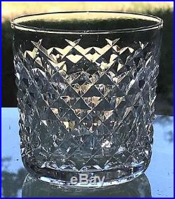 5 Vintage Waterford Crystal ALANA 9oz Tumbler Rocks Glasses Set Old Gothic Mark