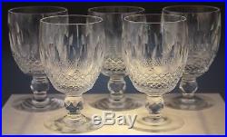 5 Waterford Irish Crystal Colleen Short Stem Large Claret Wine Glass Set