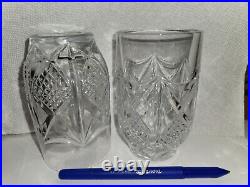 51pc EDUARD by NACHTMANN CLEAR WATER Wine GOBLETS Shot CORDIALS Vtg Cut to Glass