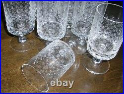 6-Rosenthal Romance pattern, wine/sherry crystal glasses