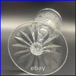 6 Vtg Waterford Crystal Lismore 6-7/8 Water Goblet 8oz Glass Set Gothic Mark
