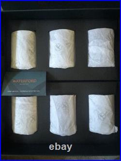 6 Waterford Crystal New Years Celebration Tumbler Set Red Lismore Diamond In Box