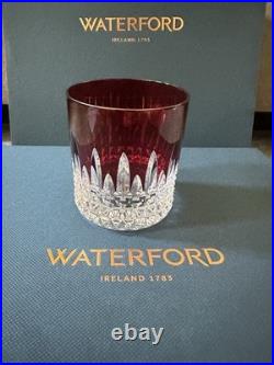 6 Waterford Crystal New Years Celebration Tumbler Set Red Lismore Diamond In Box