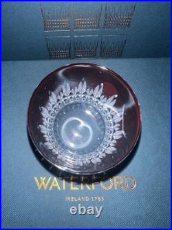6 Waterford Crystal New Years Celebration Tumbler Set Red Lismore Diamond In Box