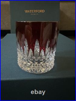 6 Waterford Crystal New Years Celebration Tumbler Set Red Lismore Diamond In Box