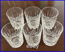 6 Waterford Lismore Juice Tumblers 3 1/2 tall 2 1/2 wide Excellent condition