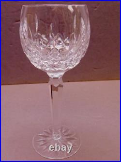 6 Waterford Lismore Wine Glasses Hocks 7 3/8 Tall Cut Crystal #2