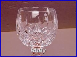 6 Waterford Lismore Wine Glasses Hocks 7 3/8 Tall Cut Crystal #2