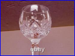 6 Waterford Lismore Wine Glasses Hocks 7 3/8 Tall Cut Crystal #2