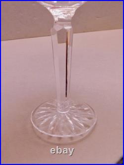 6 Waterford Lismore Wine Glasses Hocks 7 3/8 Tall Cut Crystal #2