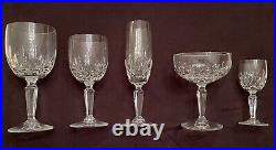 60 PC crystal glassware set, Sonnet (Cut, Older) by Mikasa. 6 of each glass