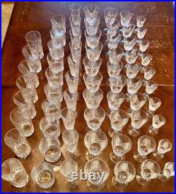 68 pc. Vintage French Crystal Glassware Collection