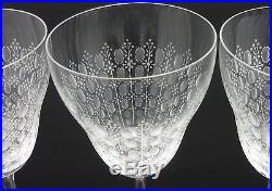 7 Cystal Rosenthal Motif Romance II Medley Stem Wine Glasses Set Germany