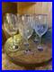 (7) Mikasa LOVE STORY PLATINUM Stemmed Etched Wine Glasses 11.75 oz Slovakia