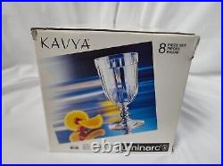 8 Luminarc Kavya All purpose Water Glass Rare France Goblets Mid Century