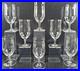 (8) Mikasa Sonata Gold Iced Tea Glasses Set Vintage Crystal Optical Stemware Lot