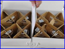 8 Mikasa Stephanie Water Goblets Set Elegant Clear Ribbed Optic Bar Stemware Lot