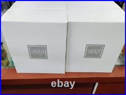 8 Mikasa Stephanie Water Goblets Set Elegant Clear Ribbed Optic Bar Stemware Lot