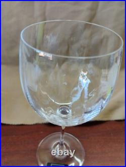 8 Mikasa Stephanie Water Goblets Set Elegant Clear Ribbed Optic Bar Stemware Lot