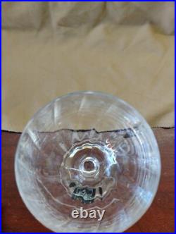 8 Mikasa Stephanie Water Goblets Set Elegant Clear Ribbed Optic Bar Stemware Lot