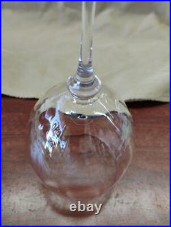8 Mikasa Stephanie Water Goblets Set Elegant Clear Ribbed Optic Bar Stemware Lot