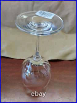 8 Mikasa Stephanie Water Goblets Set Elegant Clear Ribbed Optic Bar Stemware Lot