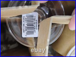 8 Mikasa Stephanie Water Goblets Set Elegant Clear Ribbed Optic Bar Stemware Lot