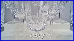 8 Piece Lismore Pattern Water Goblet Set Glass by Waterford Crystal