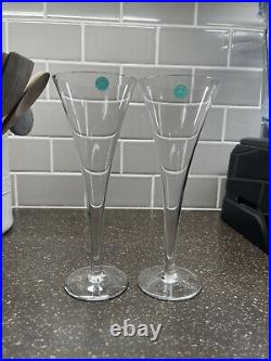8 Tiffany & Co Champagne Flutes, Champagne Glasses