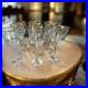 9 Vintage Lenox Shell Water Wine Cocktails Crystal Glasses Gold Trim 8