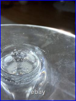 9 Vintage Lenox Shell Water Wine Cocktails Crystal Glasses Gold Trim 8