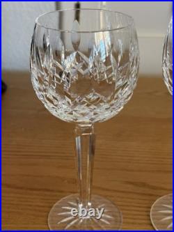 A Pair Of Vintage Waterford Crystal Lismore Balloon Wine Glasses-Set Of 2