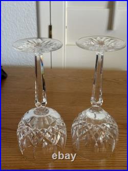 A Pair Of Vintage Waterford Crystal Lismore Balloon Wine Glasses-Set Of 2