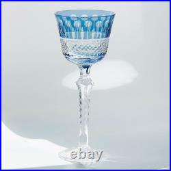 A Set of 7pcs Glass Hand Carved Stemware Glassware 150ml Christmas Gift