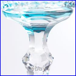 A Set of 7pcs Glass Hand Carved Stemware Glassware 150ml Christmas Gift