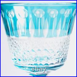 A Set of 7pcs Glass Hand Carved Stemware Glassware 150ml Christmas Gift