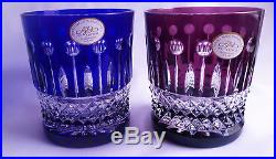 Ajka Xenia King Louis Assorted Colors Whiskey Tumblers, Dof Glasses Set Of 6