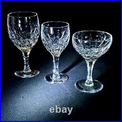 ATLANTIS AZORES WATER, WINE, CHAMPAGNE GLASSES, Cut Lead Crystal, 6PC SET