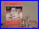 Accentable Christmase Marmalade 12 piece blown crystal beverage set NEW