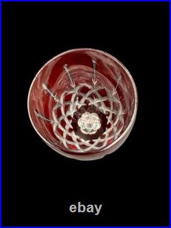 Ajka Arabella Hungarian 24% Lead Crystal Cut to Clear Iced Tea Glasses Set of 4