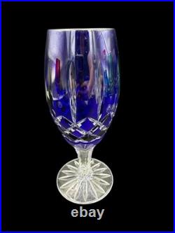 Ajka Arabella Hungarian 24% Lead Crystal Cut to Clear Iced Tea Glasses Set of 4