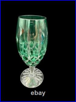 Ajka Arabella Hungarian 24% Lead Crystal Cut to Clear Iced Tea Glasses Set of 4