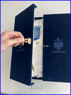 Ajka Cut to Clear Glass Faberge Odessa Set of 4 Whiskey Tumblers In Velvet Case